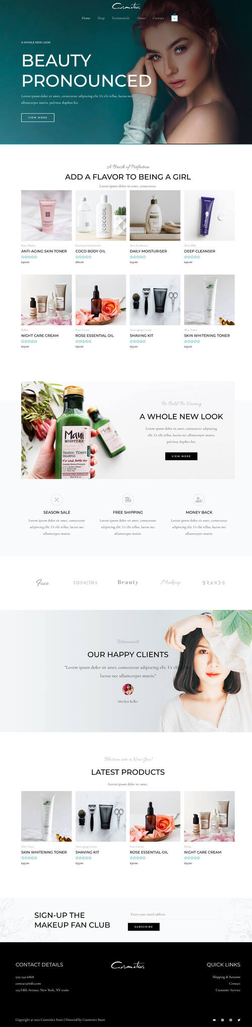 Beauty Products E-commerce Website
