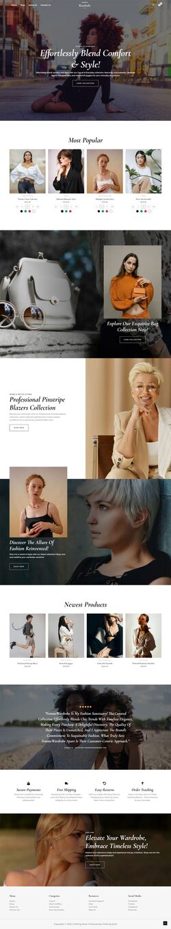 Clothing Store Website