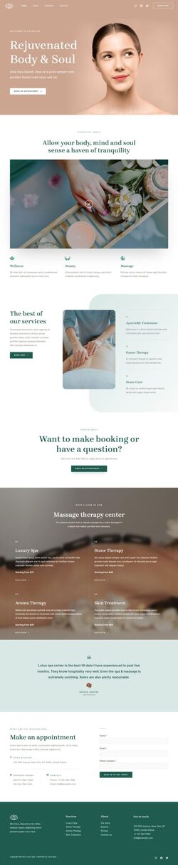 Spa Website