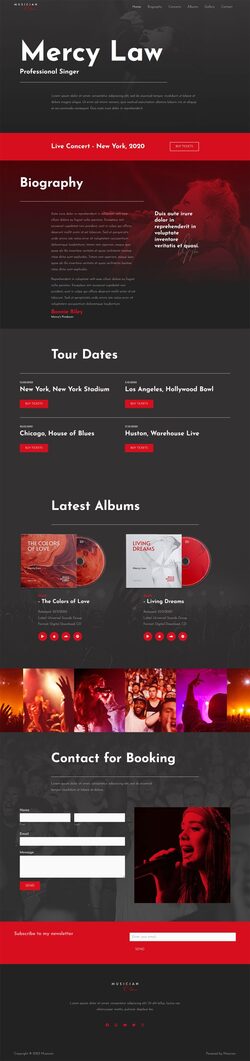 Musician Website