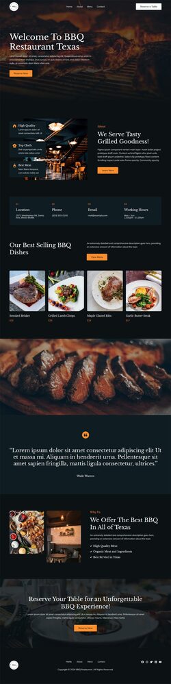 Restaurant Website