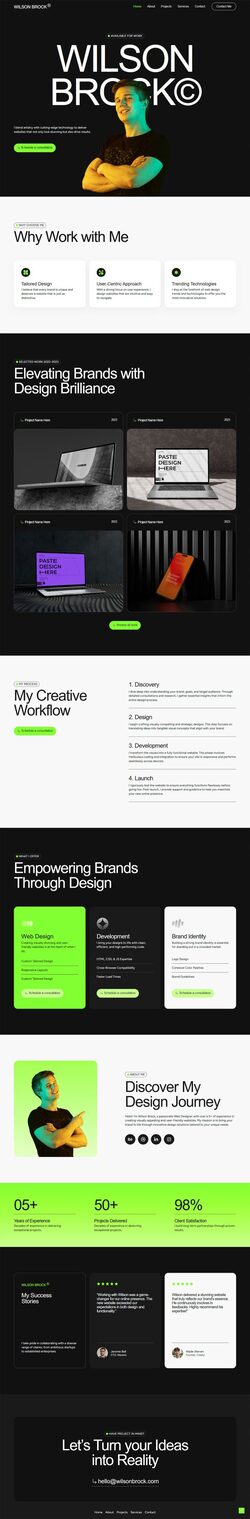 Web Designer Portfolio Website